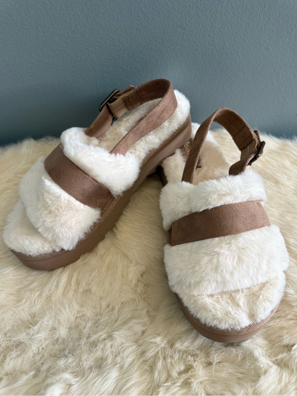 UGG Koolaburra Fuzz’d Out Adjustable Sandal